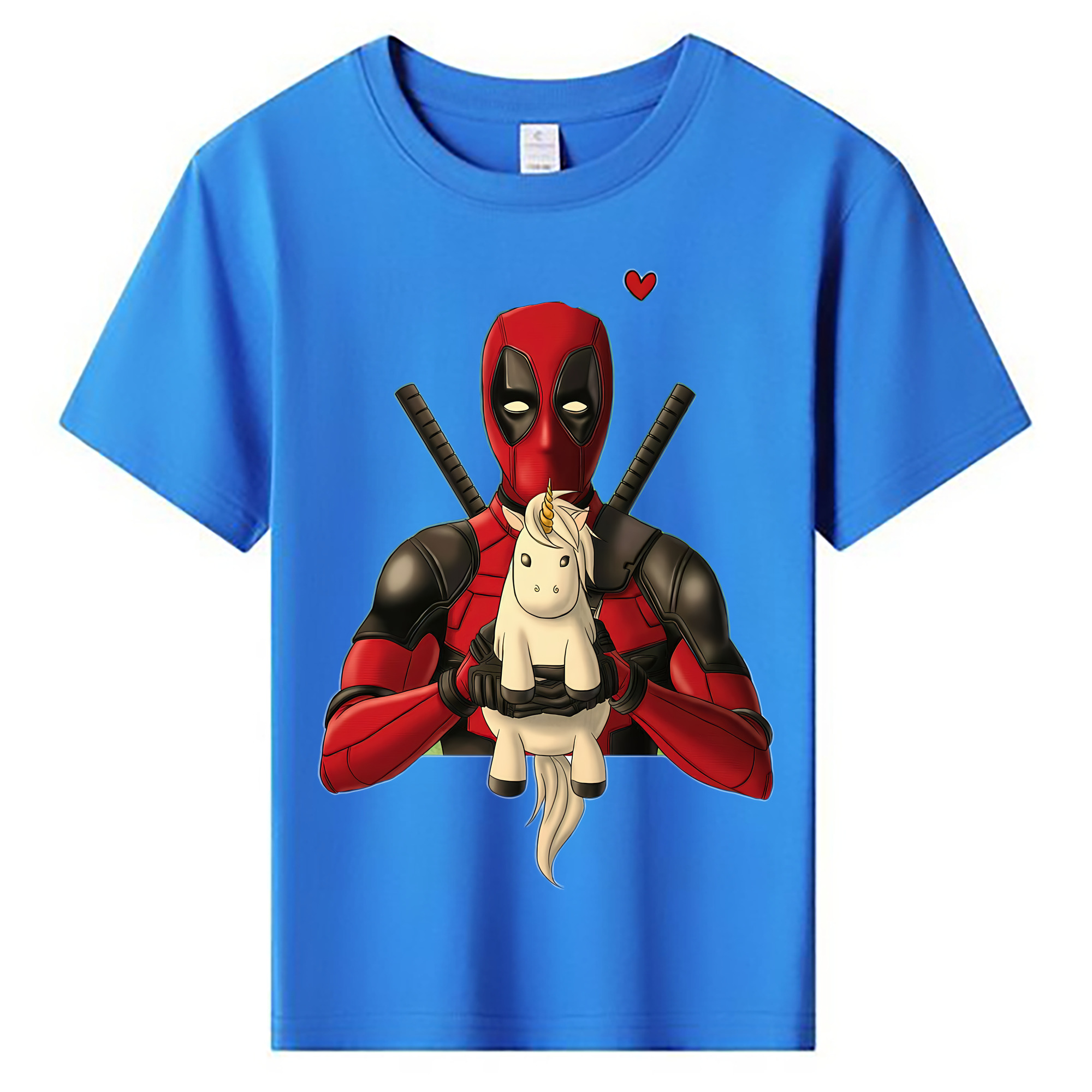 （画像用） Deadpool デッドプール 綿100％キッズTシャツ（フロントプリント）